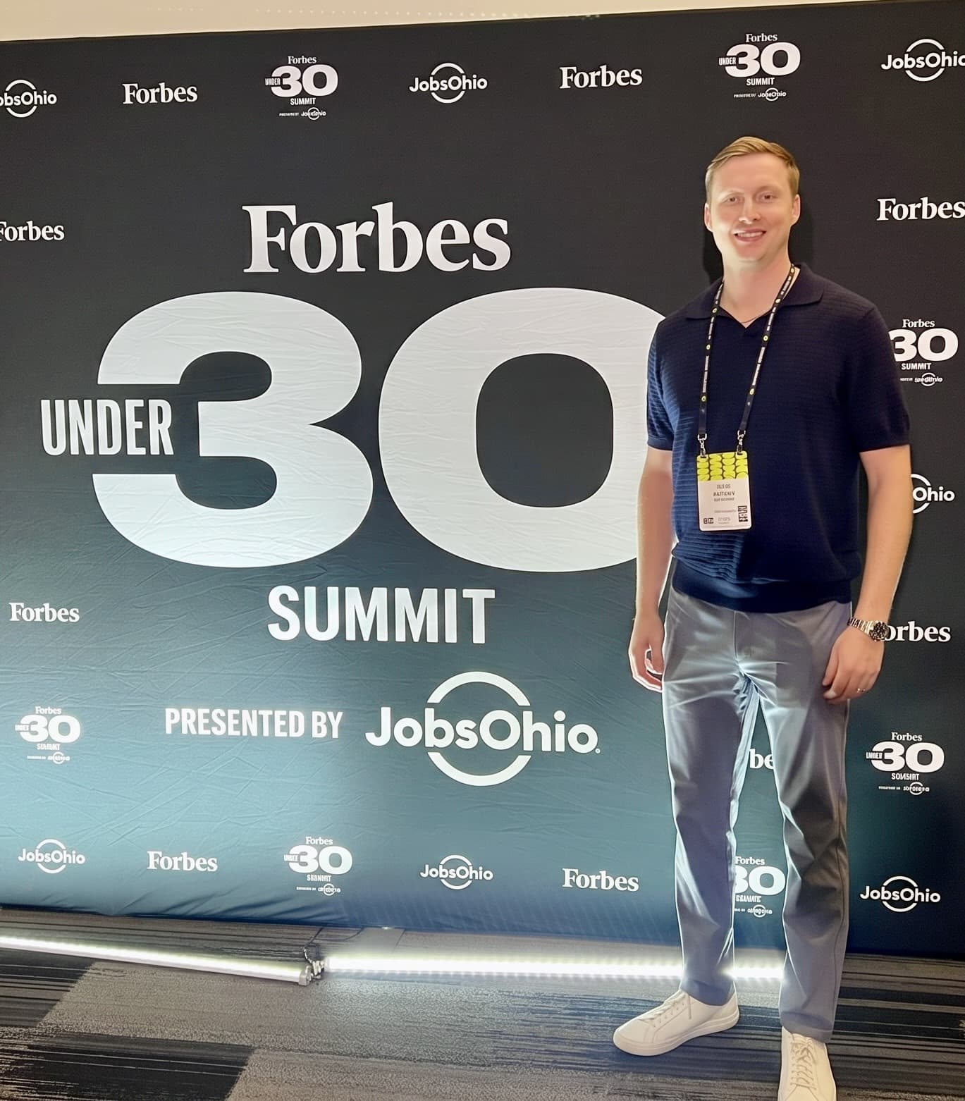 Kyle Fedewa at Forbes 30 Under 30 Summit
